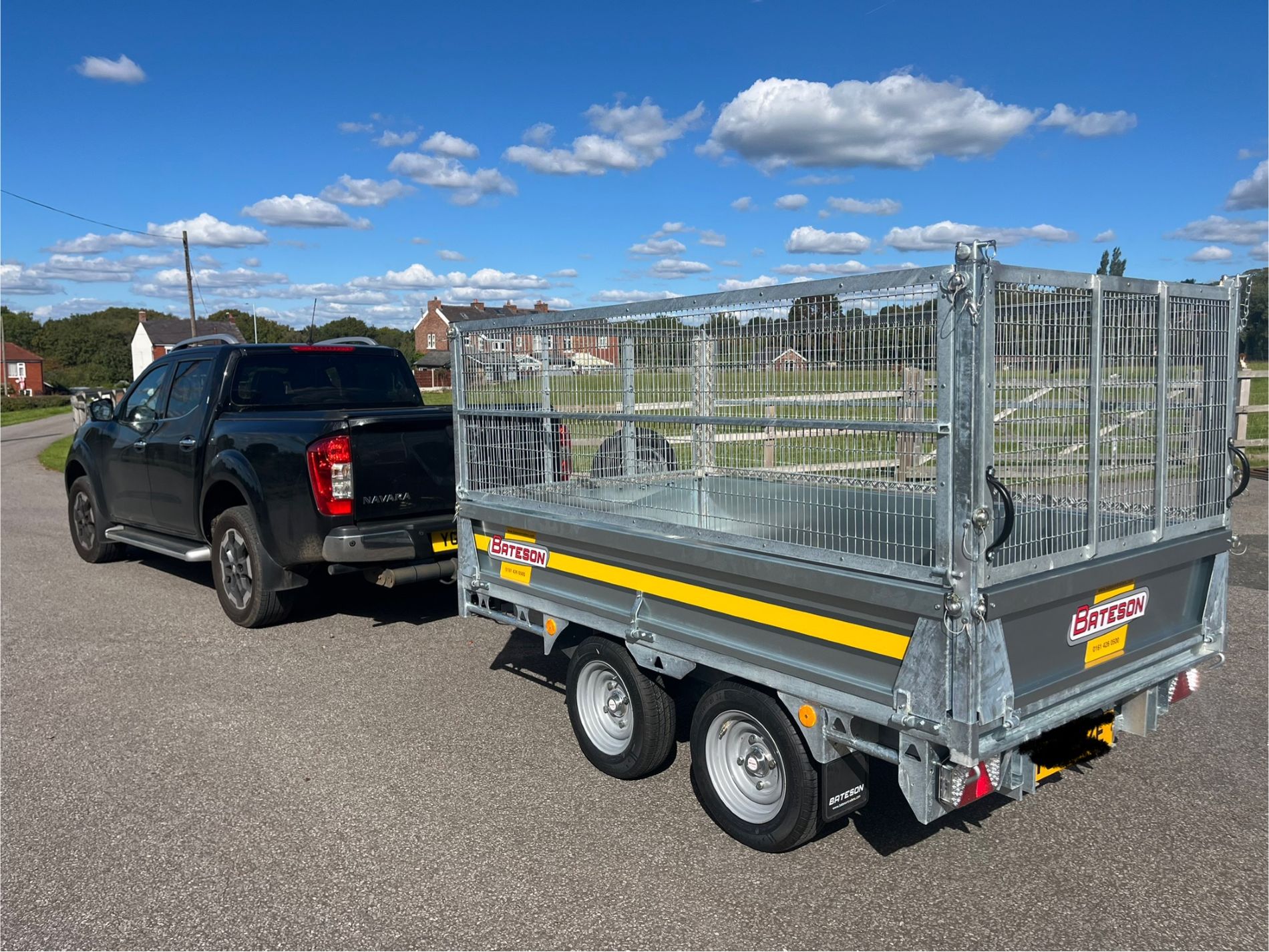 bateson trailer being towed