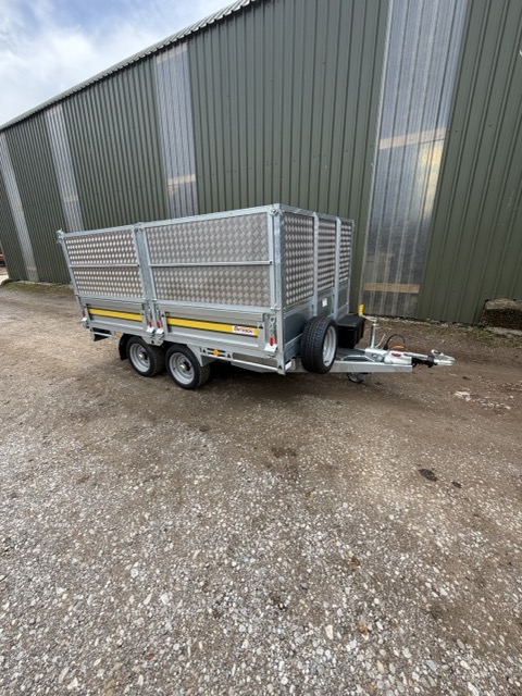 353H 3500kg Hydraulic Tipping Trailer | Aluminium Sides & Ramp Carrier