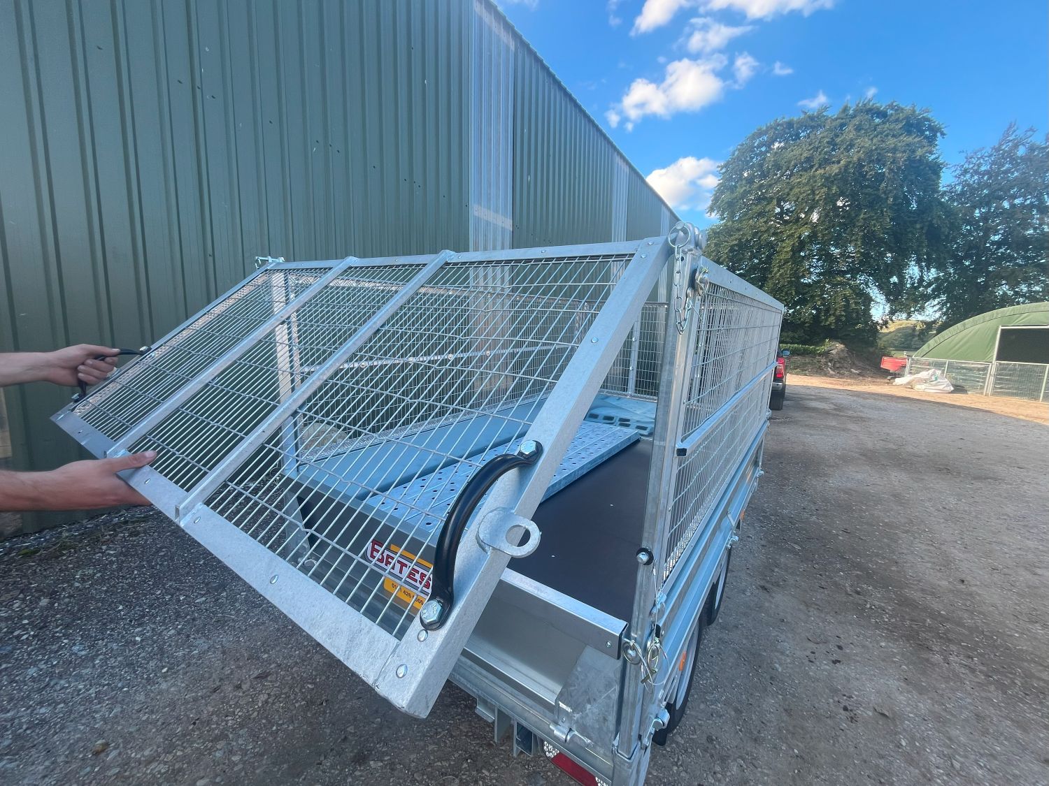 photo of tipping trailer